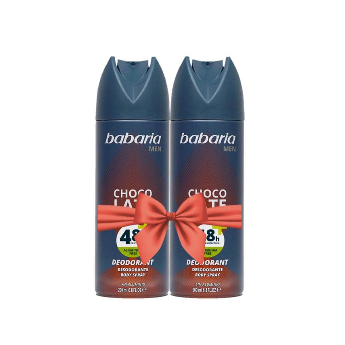 Babaria Body Spray Deodorant Chocolate Men 2 x 200ml Offer